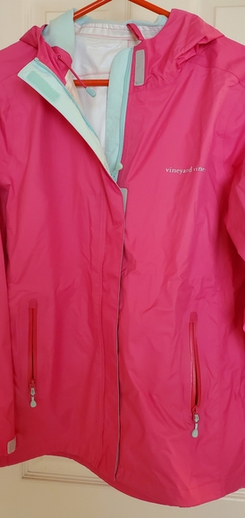 Vineyard vines women's pink rain jacket/coat - Picture 9 of 12